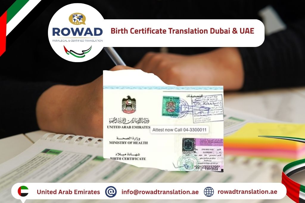 Birth Certificate Translation Dubai & UAE